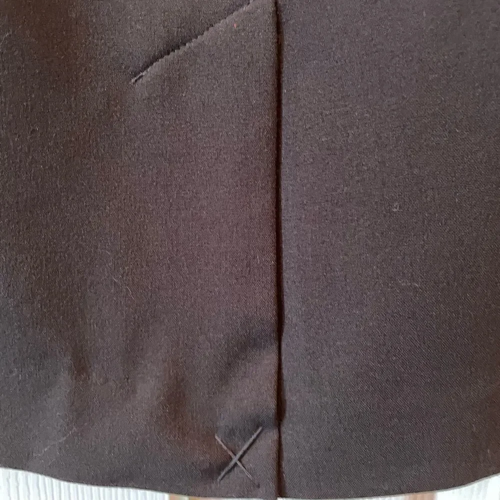 BLACK PENCIL SKIRT FULLY LINED SIDE ZIPPER BY 212 COLLECTION SIZE 14
